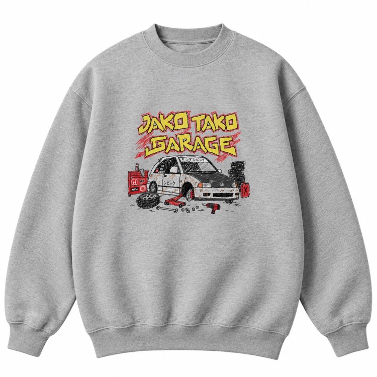 Bluza Jako Tako Garage — Szara — widok z przodu