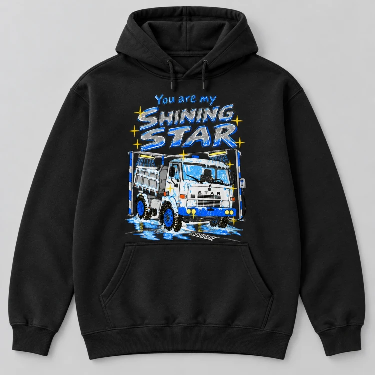Bluza kangurka Shining Star — Czarna